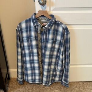 johnnie-O Gray and Blue Shacket